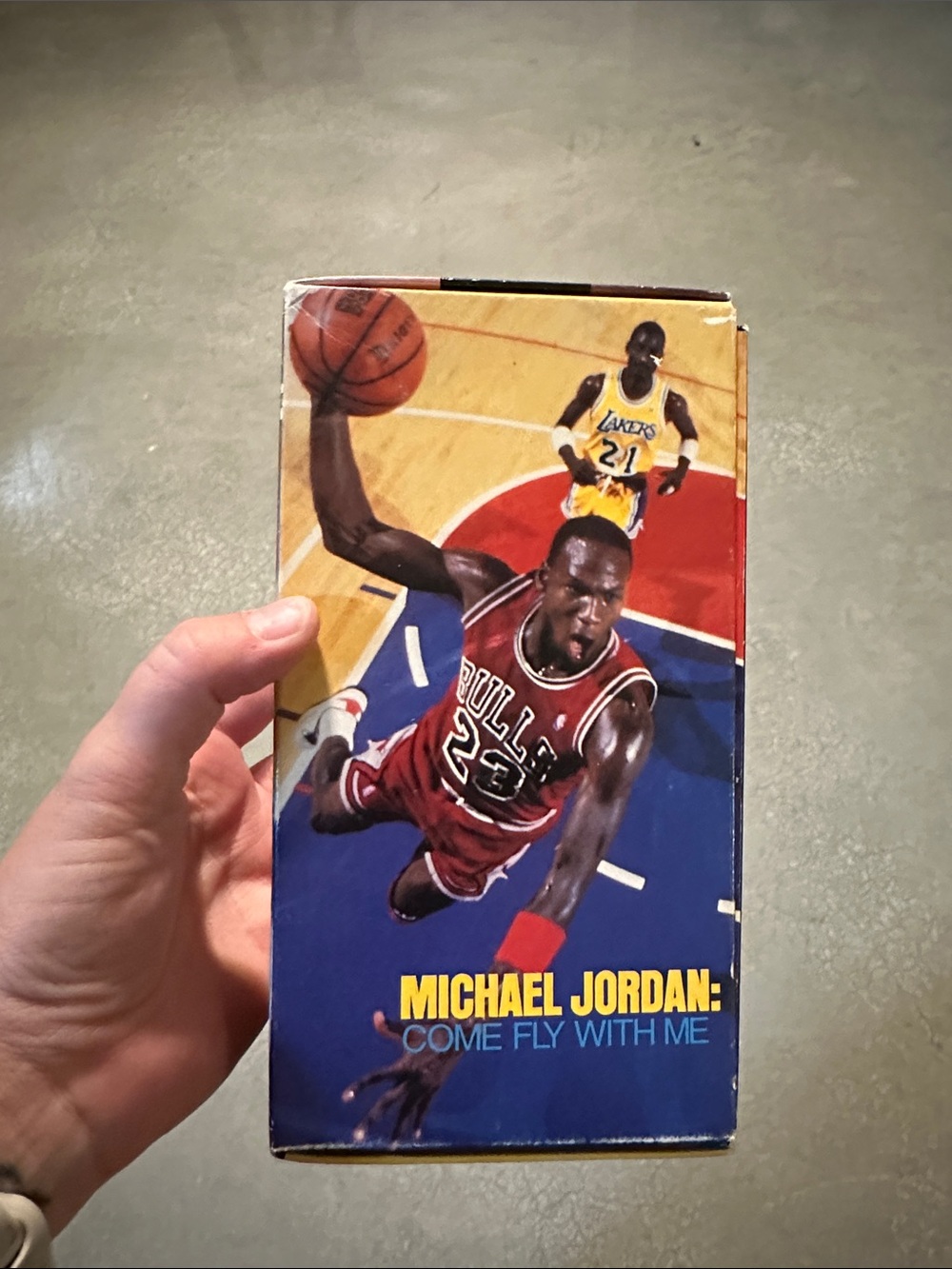 NBA Vintage VHS Duo in Blue, Yellow & Black